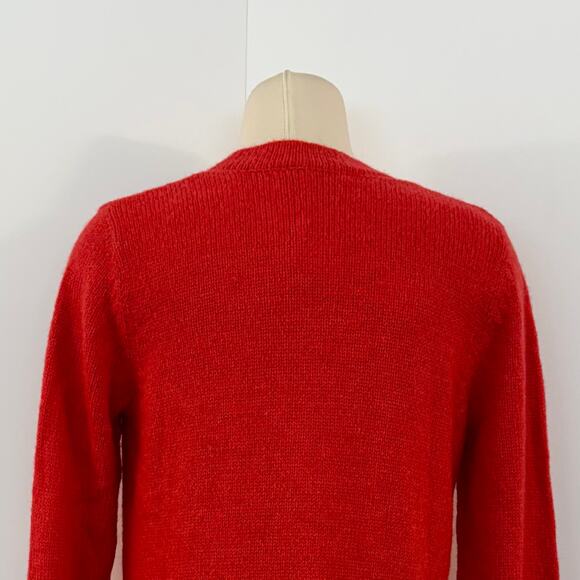 Lilly Pulitzer Leonette Sweater Cardigan Knit Amaryllis Red Wool Blend | M NWT - Picture 7 of 11